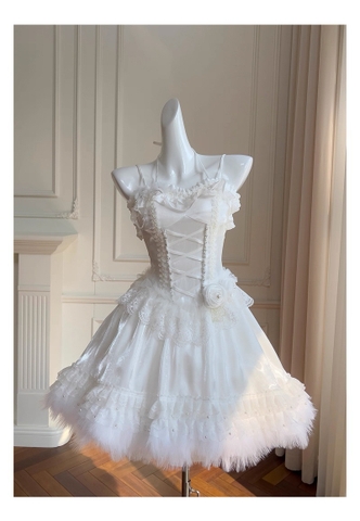 Luxury princess dress , gentle, white Luxury princess dress , gentle, white