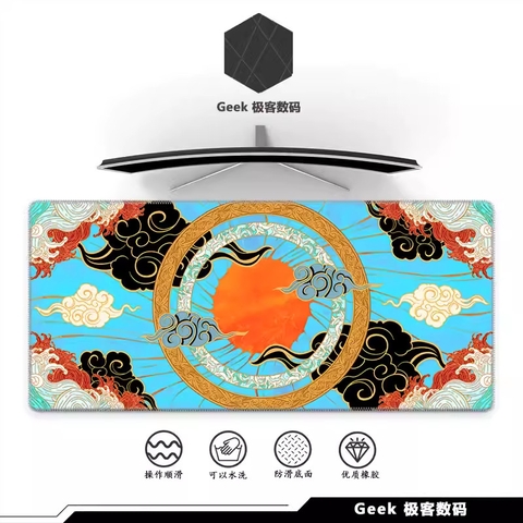 Miếng lót chuột Geek, bàn di chuột, pad chuột cỡ lớn Desk Mat 900x400 độ dày 4mm (Thiên Cung)