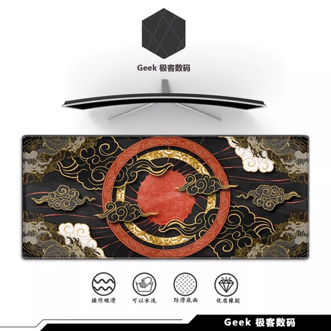 Miếng lót chuột Geek, bàn di chuột, pad chuột cỡ lớn Desk Mat 900x400 độ dày 4mm (Thiên Cung)
