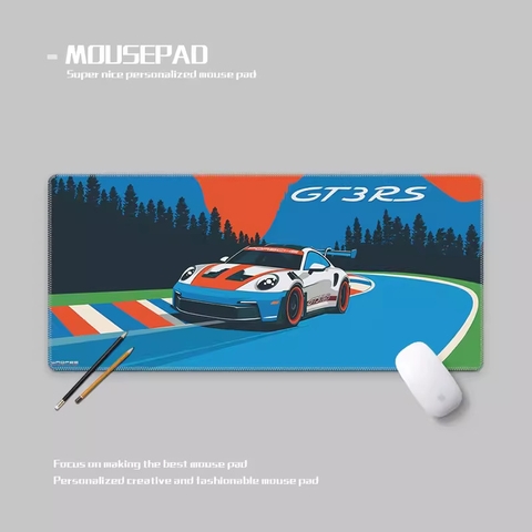 Miếng lót chuột Geek, bàn di chuột, pad chuột cỡ lớn Desk Mat 900x400 độ dày 4mm (Xe hơi)