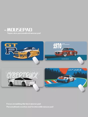 Miếng lót chuột Geek, bàn di chuột, pad chuột cỡ lớn Desk Mat 900x400 độ dày 4mm (Xe hơi)