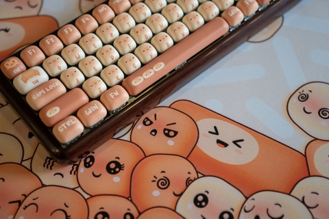 Miếng lót chuột Handmade, bàn di chuột, pad chuột cỡ lớn Desk Mat 900x400 độ dày 5mm (Bánh Mì)