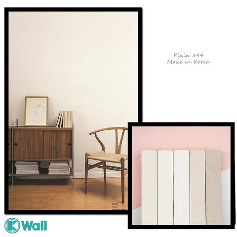 Giấy dán tường Hàn Quốc vân vải 394 Plain