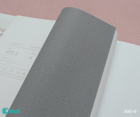 Giấy dán tường một màu Hàn Quốc Basic+ 495-6