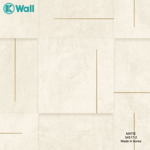 Giấy dán tường vân kẻ Hàn Quốc Matie 34517