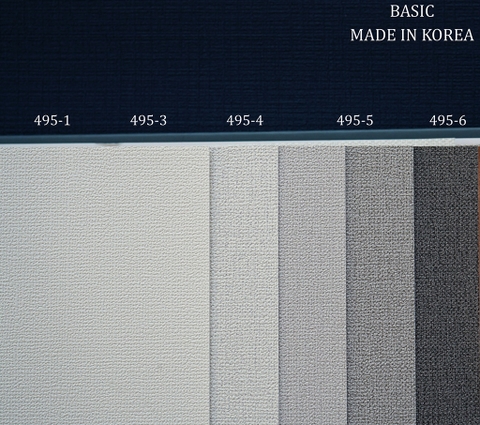 Giấy dán tường một màu Hàn Quốc Basic+ 495-6
