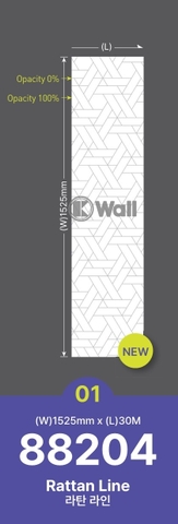 Phim cách nhiệt trang trí kính Hàn Quốc 88204