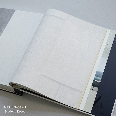 Giấy dán tường vân kẻ Hàn Quốc Matie 34517