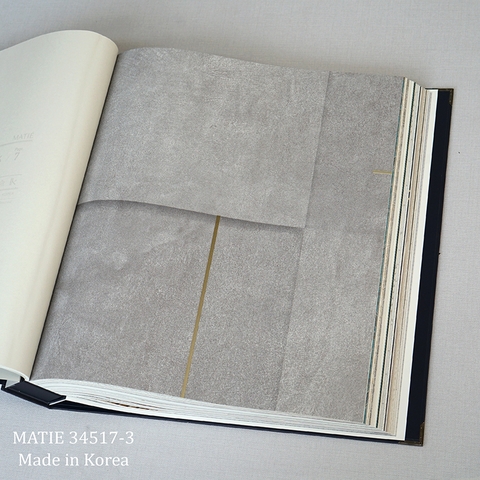 Giấy dán tường vân kẻ Hàn Quốc Matie 34517