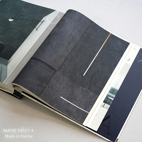 Giấy dán tường vân kẻ Hàn Quốc Matie 34517