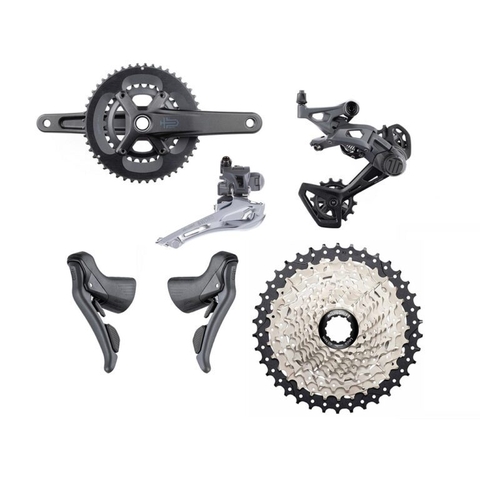Groupset microSHIFT Sword 2×10 | 170mm – 48/31 | 11-38T | Option 1