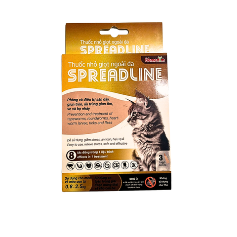 Thuốc nhỏ gáy cho mèo -Spreadline 0.3ml Vàng