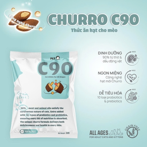 Thức ăn hạt cho mèo trưởng thành Churro C90 - PetQ
