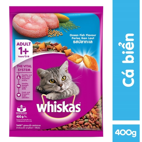 Thức ăn hạt cho mèo AD - Whiskat 400g