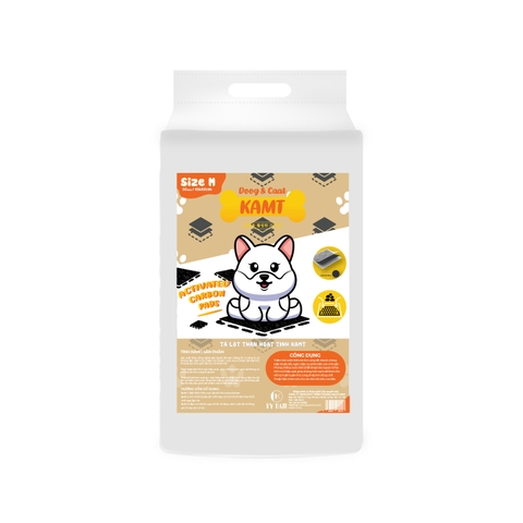 Tã lót Kamt Than hoạt tính - size M 45x60cm (50 miếng)