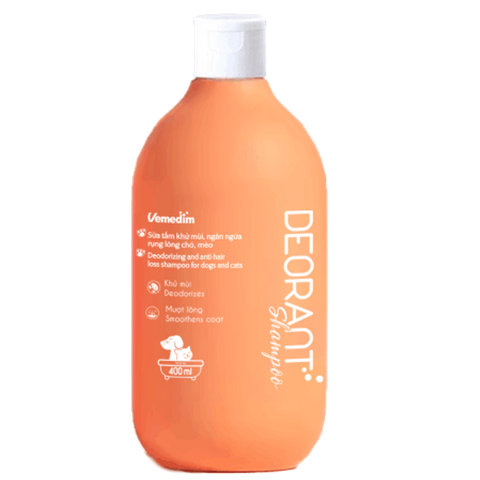 Sữa tắm khử mùi hôi lông chó mèo - Deorant Shampoo - 390ml