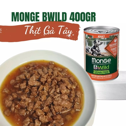 Pate chó Monge Bwild 400g - chó trưởng thành