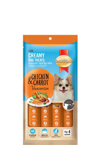 Súp thưởng cho chó SMH 15g x 4 - vị gà và cà rốt