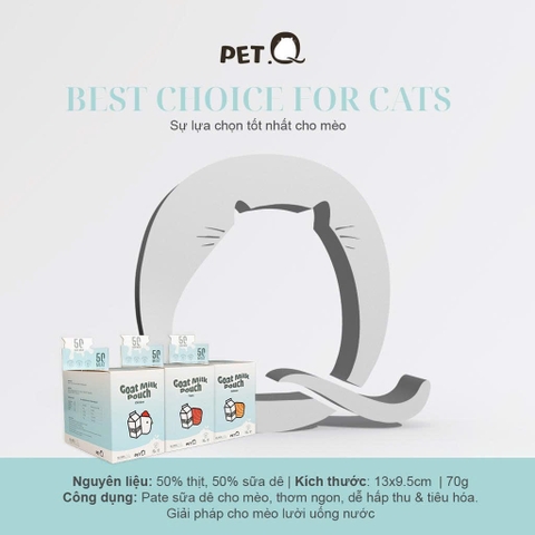 Pate sữa dê cho mèo PetQ