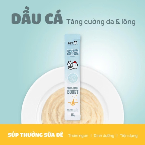 Súp thưởng sữa dê PetQ