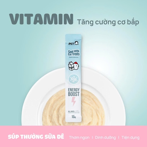 Súp thưởng sữa dê PetQ
