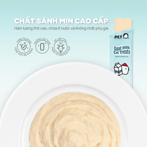 Súp thưởng sữa dê PetQ