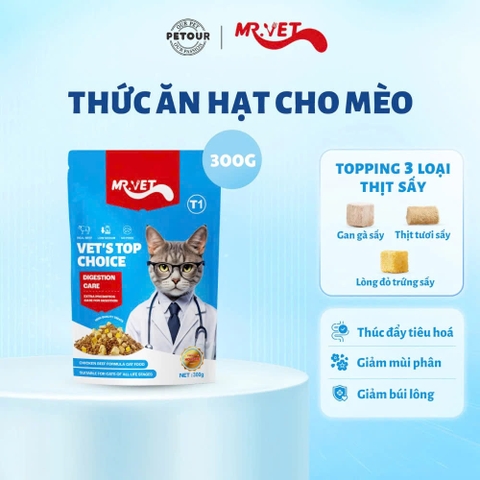Thức ăn hạt cho mèo - Mr.Vet T1 - Digestion care