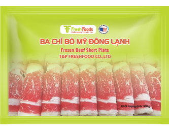Ba chỉ bò Mỹ cắt lát