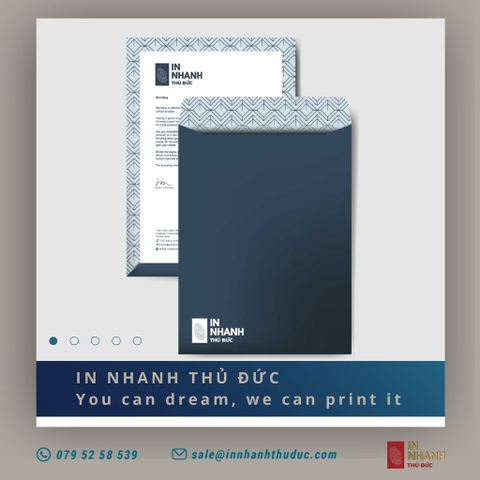 In bao thư lớn - Kích thước 17x23cm