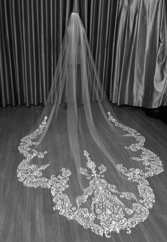 Voan Cài Đầu Cô Dâu V05