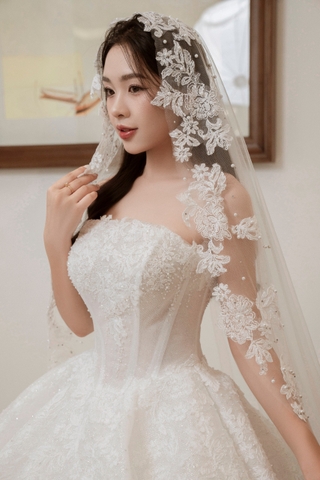 Voan Cài Đầu Cô Dâu V14