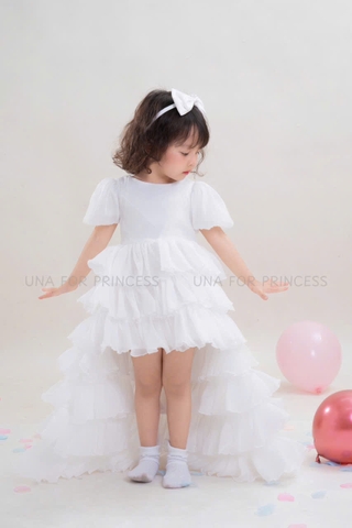 Váy Công Chúa Bé Gái Thiết Kế 2in1 Đuôi Có Thể Tháo Rời - Đầm Dự Tiệc Cao Cấp UNA FOR PRINCESS