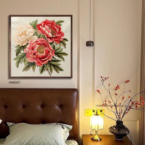 Tranh Hoa Mẫu Đơn Nở Rộ | HMD07