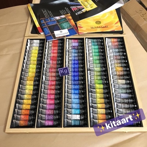 ✨Sennelier 10ml 98+2 Hộp gỗ ✨ Màu nước cao cấp Sennelier Pháp