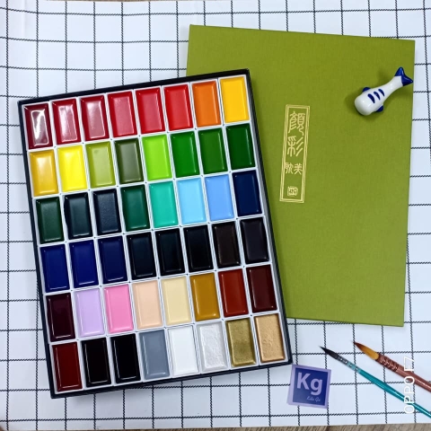 Màu nước Gansai Tambi Kuretake 48 màu Nhật Bản