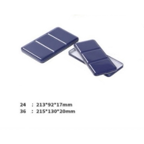 Hộp thiếc rỗng lớn đáy trơn đa năng màu xanh