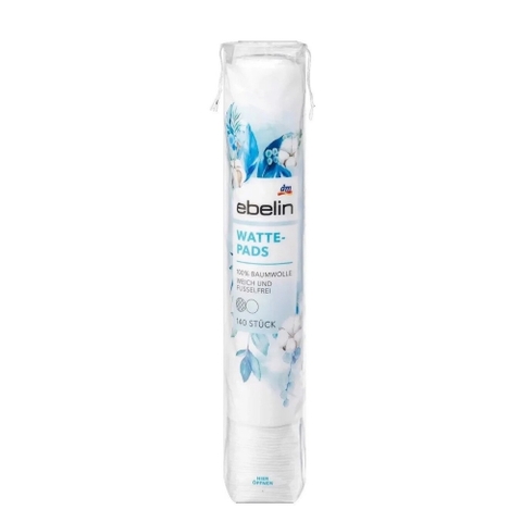 Bông Tẩy Trang Ebelin 140 Miếng – Cotton Đức Mềm Mại, Không Xơ