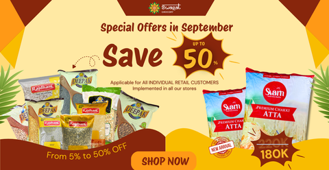 KHUYẾN MÃI ĐẶC BIỆT THÁNG 9 - GIẢM GIÁ LÊN ĐẾN 50%