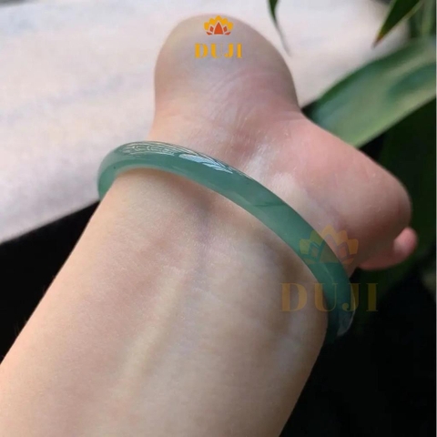 Vòng tay thạch bản Lam Băng Ngọc chất lượng cao Type A