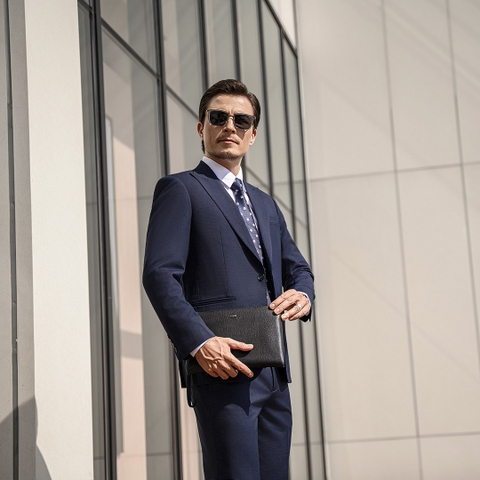 Túi clutch nam cao cấp da thật LECOS - LC1