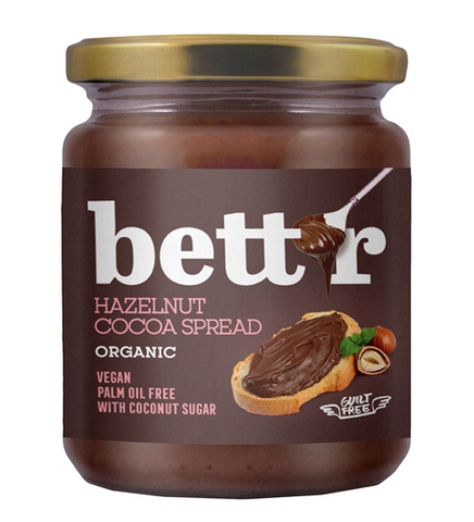 Bơ Cacao hạt phỉ hữu cơ 250gr Bett'r