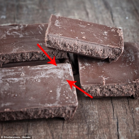 HIỆN TƯỞNG MẢNG TRẮNG XUẤT HIỆN TRÊN SOCOLA CÓ PHẢI NẤM MỐC???