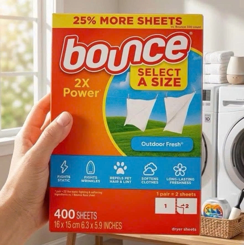 GIẤY THƠM BOUNCE – 400 TỜ NHẬP MỸ