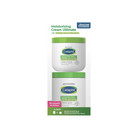 Set 2 Kem Dưỡng Ẩm Cetaphil Moisturizing Cream Ultimate (566g + 453g)