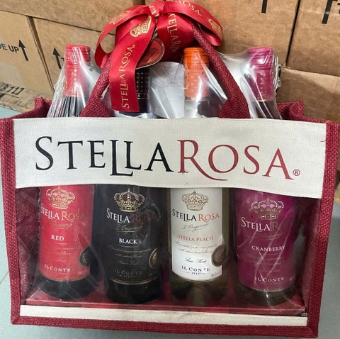 Set Quà 4 chai Rượu Trái Cây Stella Rosa 750ml/chai