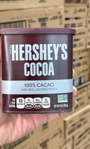 Hot Cocoa Hershey Unsweetened Can 8OZ 12