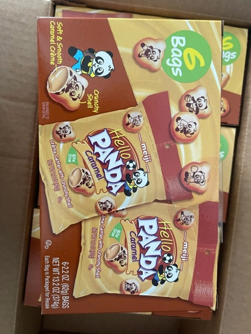 Bánh Gấu Meiji Hello Panda Caramel