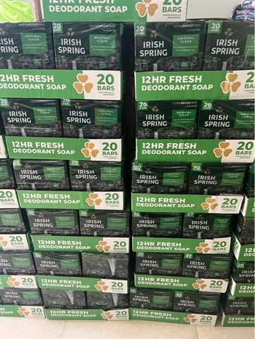 Xà bông cục Irish Spring Original Clean Pack 20 cục * 127g (2.54kg)