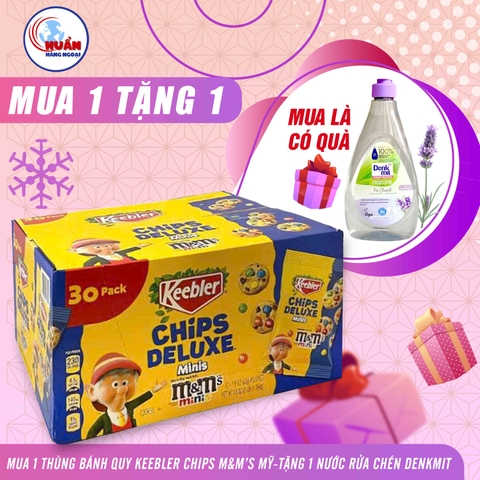 BÁNH QUY KEEBLER CHIPS DELUXE MINIS M&M’S MINIS 45G x 30 (1.36KG) U.S.A