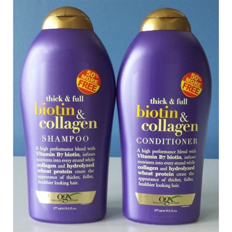 Dầu Xả Kích Thích Mọc Tóc Biotin & Collagen OGX 577ml